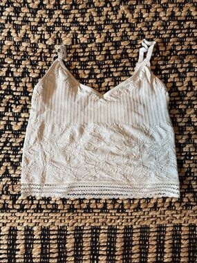 Aerie superchill floral seamless cami in white size M